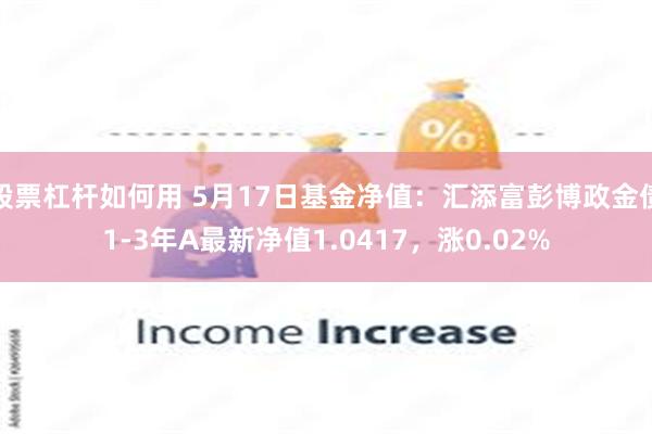 股票杠杆如何用 5月17日基金净值：汇添富彭博政金债1-3年A最新净值1.0417，涨0.02%